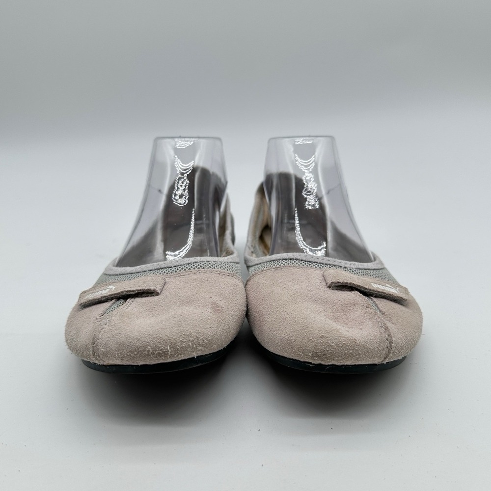 Puma Sabadella Ballerina Flats Suede Mesh Womens 9.5 Purple Pink Gray Gorpcore - Picture 7 of 13